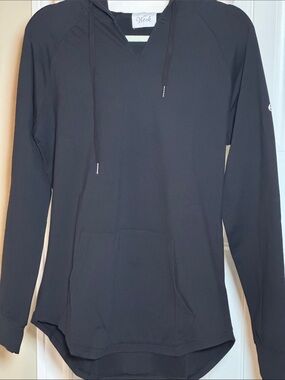 NWOT Werk Black Lightweight Hoodie SZ W M